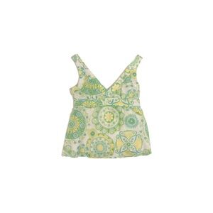 NWT Vintage Silk Blend White Tag Lilly Pulitzer Jesse Top Green Blue – Size 12